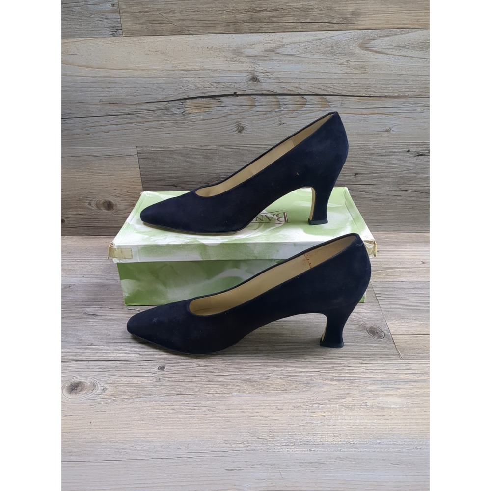 Bandolino Heels‎ Amica Navy Suede Sz 10 N - Picture 9 of 10